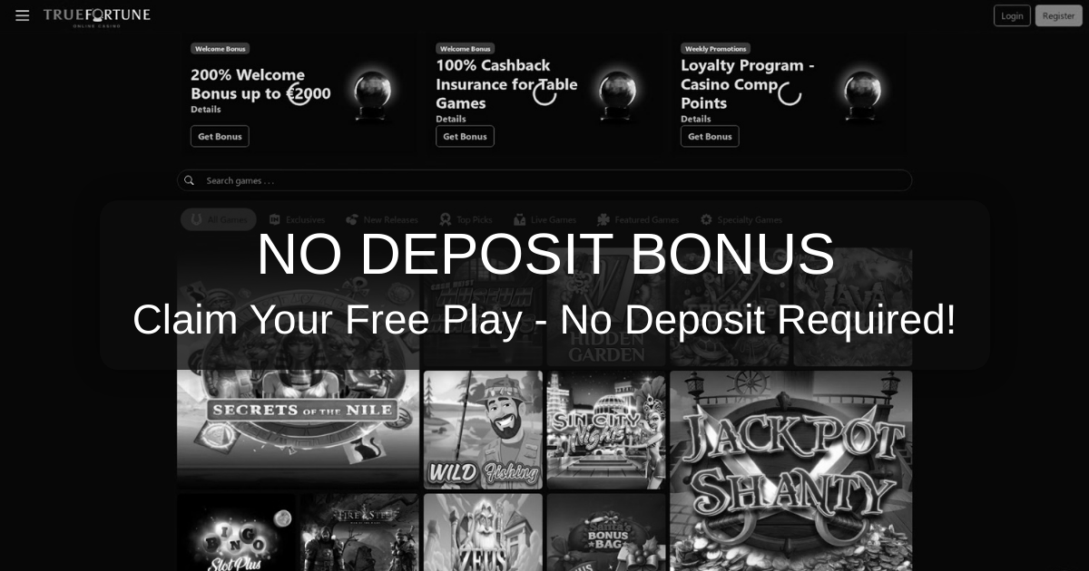 True Fortune Casino Bonuses: Best No Deposit Bonus in US for 2026